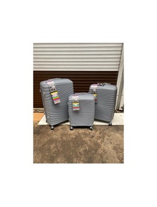 Комплект из 3х чемоданов Impreza Imperial Полипропилен S,M,L Серый