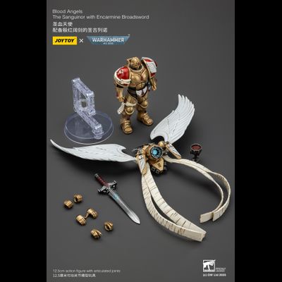 Сангвинор Кровавых Ангелов (Warhammer 40k) - КОЛЛЕКЦИОННАЯ ФИГУРКА 1/18 Blood Angels The Sanguinor with Encarmine Broadsword (JT02519) - JOYTOY