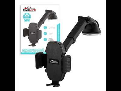 Авто держатель на стекло/торпеду  CarLive  SX85 телескопический