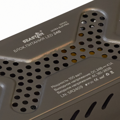 Блок питания 100W 24V IP20 Ultra Slim (24V/4,1A/100W) (SEASTAR/IP20 сетка/2 года)