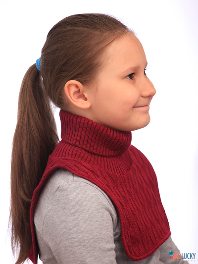 Манишка 23-34 подклад 100% полиэстер, размер 3 (от 5 лет) малиновый