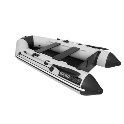 Моторная лодка Аква 2800 светло-серый/черный