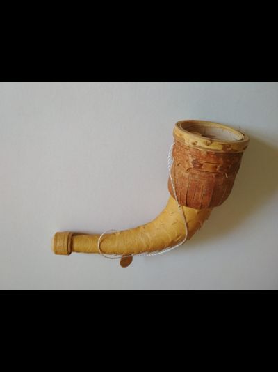 Рожок дудящий из бересты