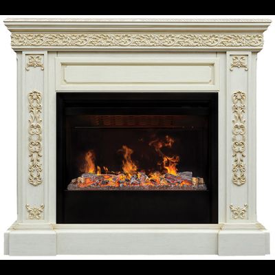 Электрокамин Ekaterina WT с очагом 3D Helios 26 SBG