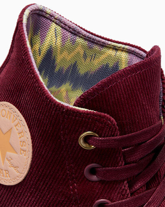 Converse x Wonka Chuck Taylor Corduroy бордовые