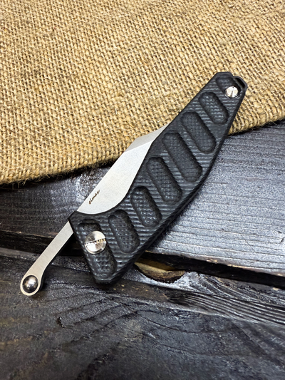 Фрикционный складной нож Риф сталь ELMAX, рукоять G10 черный