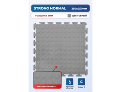 Продажа модульной плитки ПВХ для пола Strong Normal Grey в Иркутске