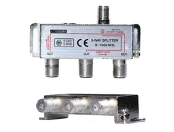 Разветвитель F3 антенный на 3ТВ (5-1000Hz)  20pcs