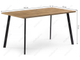 Стол Тринити Лофт 140 25 мм дуб вотан / черный матовый