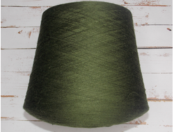 Бобинная пряжа 32/2 весовая полушерсть Беларусь цвет Оливковый