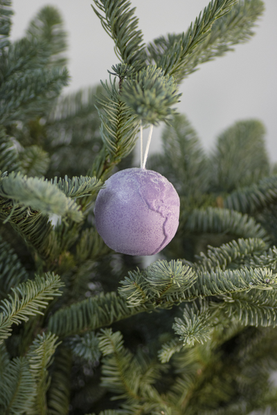 Новогодняя игрушка "Мир" Фиолет