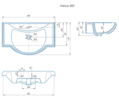 Мебель для ванной Opadiris Риспекто 80 белый матовый