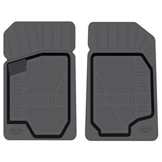 Коврик салонный резиновый (черный) для Opel Astra H (04-14) (передний ряд сидений) (Борт 4см)