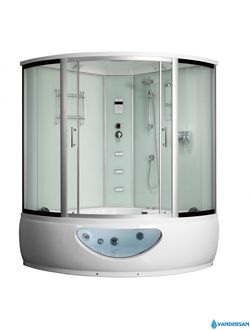 Душевой бокс Frank F652 угловой с баней 150х150 см