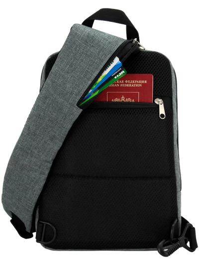 Рюкзак с одной лямкой - сумка на грудь Optimum XXL RL, серый