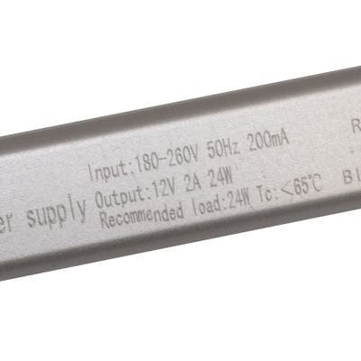 Блок питания 24W 12V IP22 Long (12V/2A/24W) (4LED/IP22 сетка/1 год)