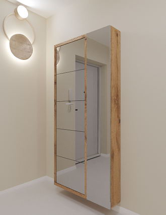 Обувница Афина-5 Дуэт (зеркало)