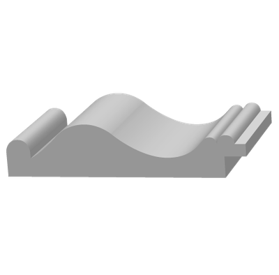 Trim 001-Завершающий молдинг для настенных панелей из архитектурного ЛДФ-декора Ultrawood-Ультравуд