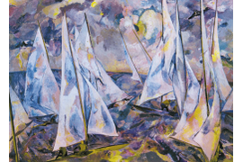 «Регата», 1980 г., холст, масло, 165х230