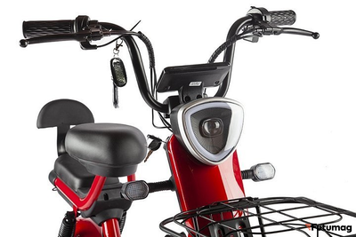 Электроскутер INTRO BUMP с АКБ черно-оранжевый