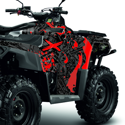 Наклейки на квадроцикл Aodes Pathcross 1000 mud pro - #10188