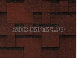 Гибкая черепица Tegola top shingle футуро красный