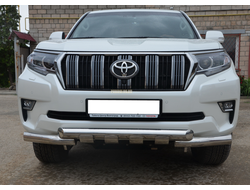 Защита переднего бампера (G) d76 для Toyota Land Cruiser Prado 150 (2017-...)