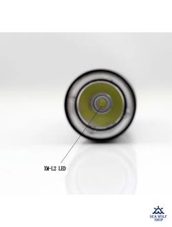 Фонарь подводный Yupard-Mini L2-1200Lm-белый 13см, кнопка