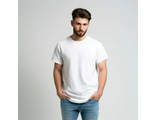 БЕЛАЯ 54 (2XL) ФУТБОЛКА ХБ 100%, 150гр, Узбекистан, Кулирная гладь.