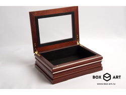 футляры со стеклом на заказ, производство деревянных шкатулок, деревянные коробки футляры срочно