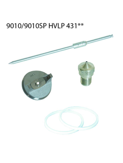Набор сменных сопел для краскопультов Asturomec 9010 HVLP, 9010/SP HVLP  431**