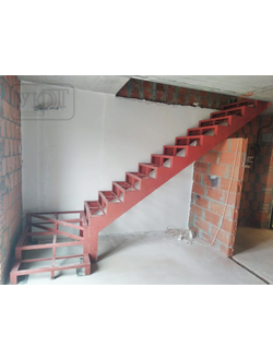 мк №2. металлический каркас на двойном косоуре под зашивку