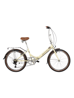 Велосипед складной NOVATRACK AURORA 24 2024 Бежевый