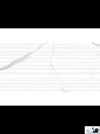 Плитка настенная Eurotile Statuario White Decor 30 х 60 рельеф под мрамор купить в магазине Marysя