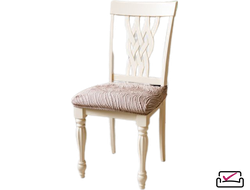 Чехол на сиденье стула Жаккард Волна Капучино/2 штуки. Россия