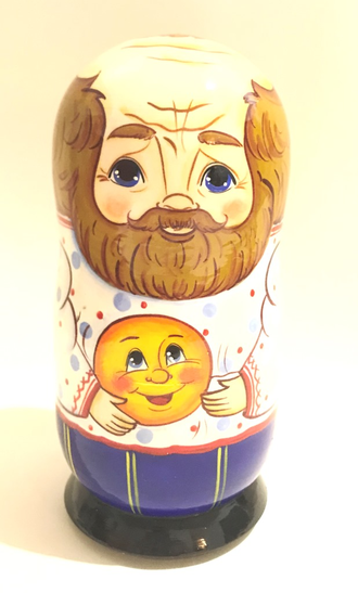 Матрешка сказка Колобок 5-и кукольная 180*80