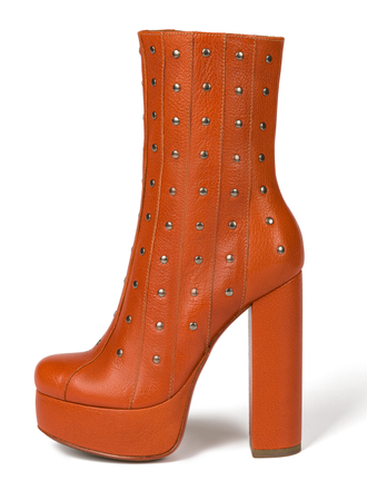 Арт. 15. Оранжевые ботильоны "Met"