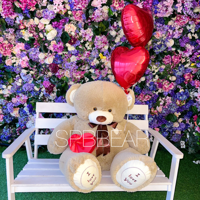 Подарочный набор №5 - Плюшевый мишка 150 см, Шары сердца 2, Киндер бокс средний