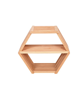 Полка шестигранная средняя (Ольха), арт. ПШ-Ср