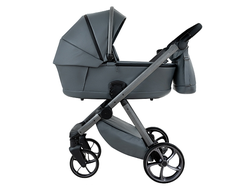 Коляска 3в1 Pituso Sole кожа Grey