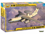 7024. Российский самолет дальнего радиолокационного обнаружения А-50 (1/144 33,9см)