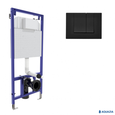 Инсталляция VISAM SLIM 525 для подвесного унитаза (S5 Soft Touch черная)