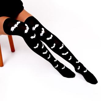 Карнавальные чулки "Летучие мышки"