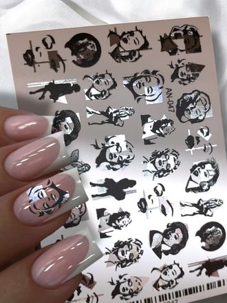 Фольгированные слайдеры Серебро AN-047