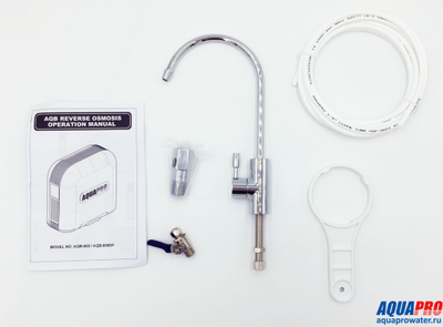 Безбаковая система обратного осмоса AquaPro AQB-600DF с дисплеем загрязненности картриджей