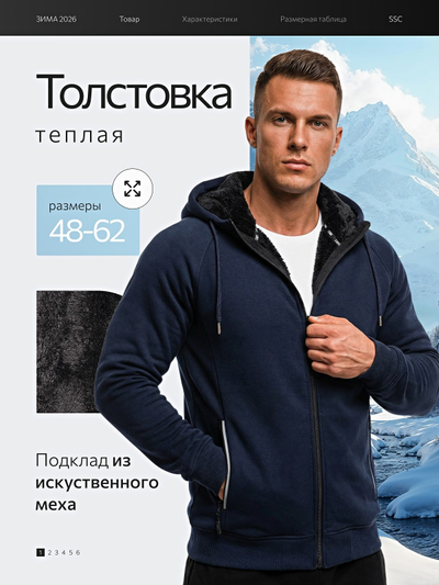 Свитер (Толстовка)  SSC2130-58