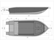 Алюминиевая моторная лодка «ТРИЕРА 420 Румпель»