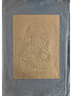 "Салтыков-Щедрин М.Е." тисненая гравюра А. Корольков / Т. Киббель 1900-е годы