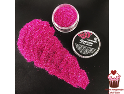 Блестки пищевые (глиттер) Фуксия  Caramella, 5 гр