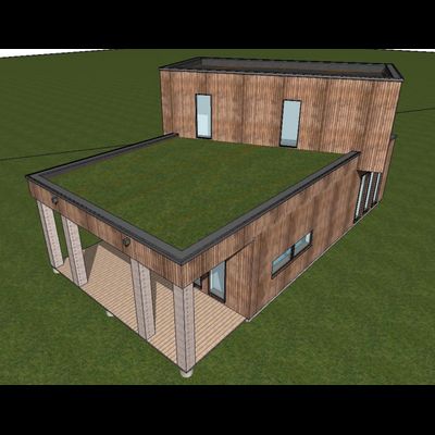 Двухэтажный дом с тремя спальнями 130м² (S69)